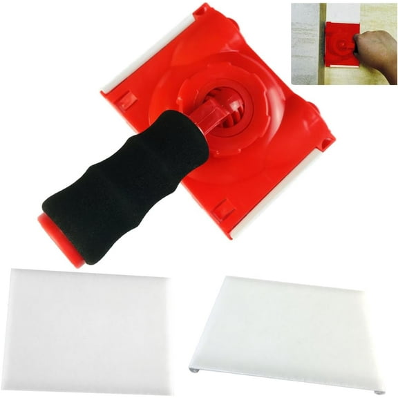 RSL43 Paint Edge Trimmer Plus Two Replace Pads | Corner Walls & Ceilings Pad Painter | Paint Pad Applicator | Edge Painting Tool with Painter's Pad Refills | Paint Edger for Wall Painting