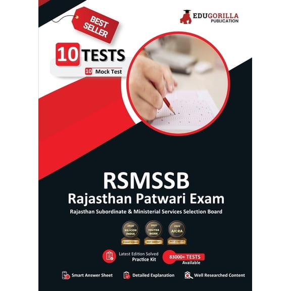 RSMSSB Rajasthan Patwari Recruitment Exam 2023 (English Edition) - 10 Full Length Mock Tests (1500 Solved Objective Ques, (Paperback)