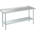thumbnail image 1 of RSN Trend Stainless Steel Table for Prep & Work 24 x 72 Inches, NSF Commercial Heavy Duty Table with Undershelf and Backsplash for Restaurant, Home and Hotel, 1 of 6
