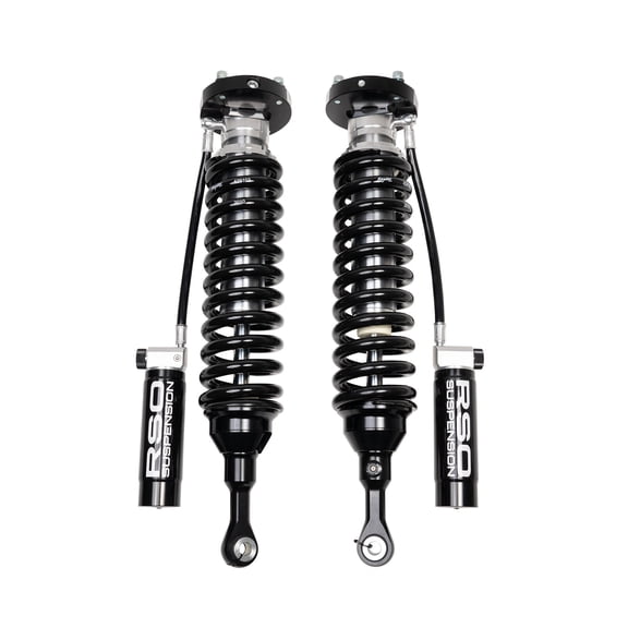 RSO Suspension Front 2.5 Coilover Shocks Adjustable Compression and Rebound Remote Reservoir 0-3 inch Lift Kits for 2007-2021 Tundra