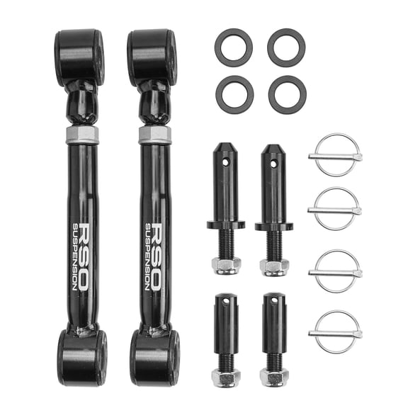 RSO Suspension Sway Bar End Links Front Quick Disconnect 2.5-6in Lift for 2007-2018 Jeep Wrangler JK/JKU