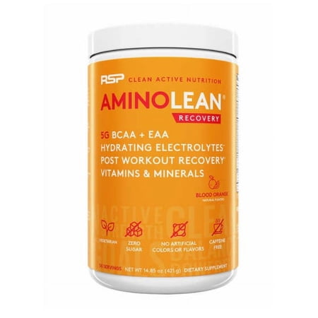 RSP AminoLean Recovery Post Workout, 50 Servings - Blood Orange