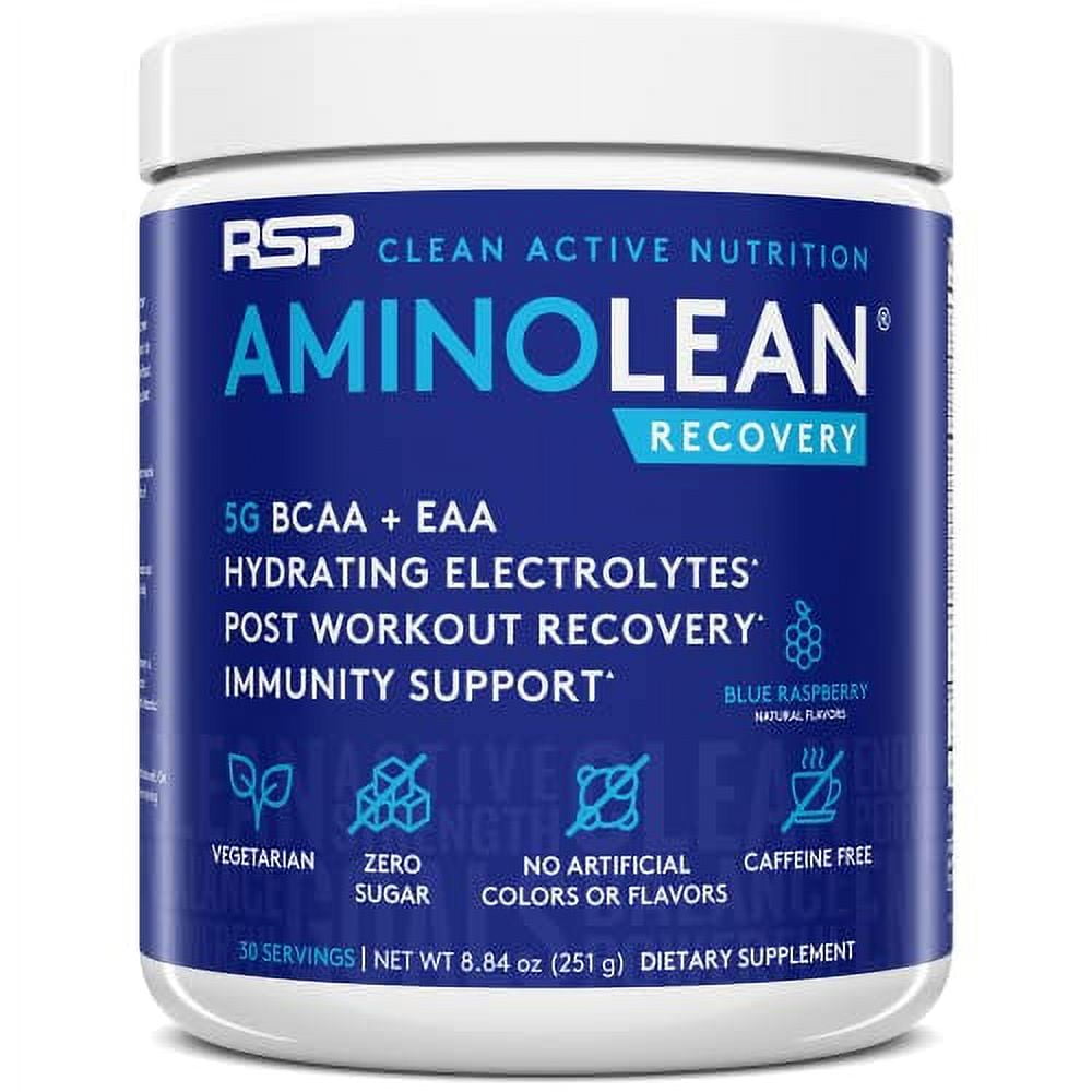 RSP Nutrition AminoLean Recovery Post Workout BCAAs and EAAs Amino