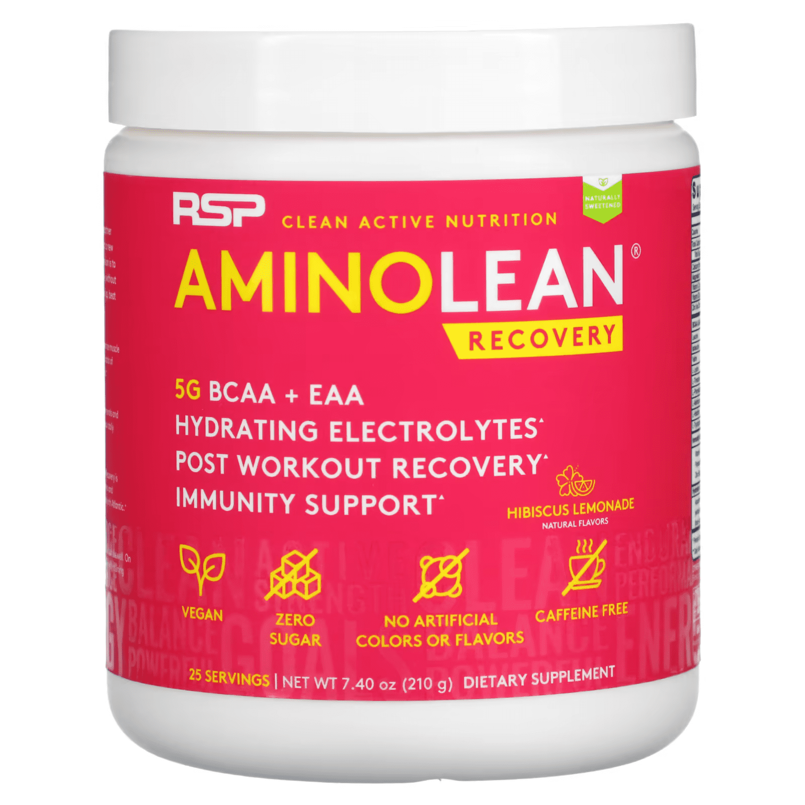RSP Nutrition AminoLean Recovery Post Workout BCAAs and EAAs Amino Acids Supplement for Lean