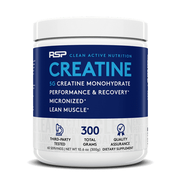 RSP Nutrition Creatine Monohydrate Powder, Unflavored Creatine, 60 Servings