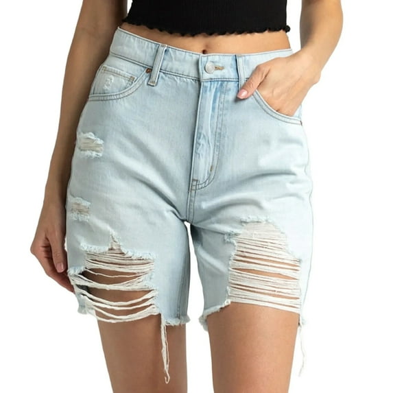RSQ Women's Distressed Boyfriend Shorts 26W