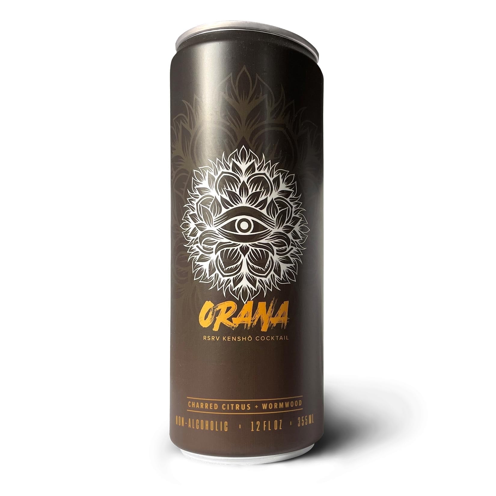 RSRV Non-Alcoholic Cocktail, Kensho Cocktail, Non-Alcoholic Beverage Replacement (Orana - Charred Citrus and Wormwood, 12oz, 12Pack)