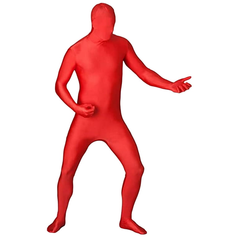 RSRZRCJ Unisex Adult Full Bodysuit Spandex Stretch Costume Invisible  Bodysuit Man Zentai Unitard Disappearing Body Suit 