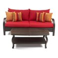 thumbnail image 1 of RST Brands Barcelo 2 Piece Fabric Outdoor Sofa & Coffee Table - Sunset Red, 1 of 7