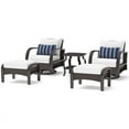 thumbnail image 1 of RST Brands Barcelo 5-piece Wicker and Fabric Motion Club Set in Ink/White, 1 of 5