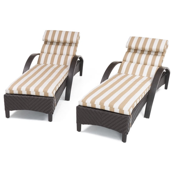 RST Brands Barcelo Outdoor Chaise Lounge - Set of 2