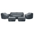 thumbnail image 1 of RST Brands Deco 8 Piece Polyurethane Modern Seating Furniture Cover Set - Gray, 1 of 1