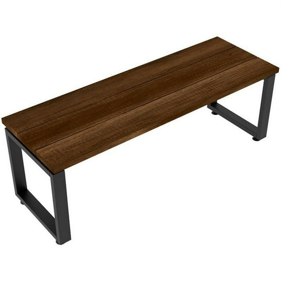 RST Brands Emery Composite Wood Dining Bench in Caramelo