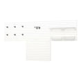 thumbnail image 1 of RST Brands Flow Wall 12 PC Plastic Slatwall Bin Shelf Hook Storage Set - White, 1 of 7
