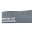 thumbnail image 1 of RST Brands Flow Wall 13 PC Plastic Slatwall Bin Ladder Hook Storage Set - Silver, 1 of 7