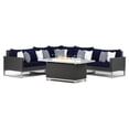 thumbnail image 1 of RST Brands Milo 6-piece Aluminum Outdoor Fire Sectional in Navy Blue, 1 of 8