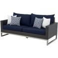 thumbnail image 1 of RST Brands Milo 78" Outdoor Sofa in Navy Blue/Espresso, 1 of 6
