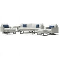 thumbnail image 1 of RST Brands Milo 8-piece Wicker and Fabric Motion Seating Set in Ink/White/Gray, 1 of 7