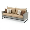 thumbnail image 1 of RST Brands Milo Aluminum Modern Outdoor Gray 78-Inch Sofa - Maxim Beige, 1 of 7