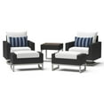 thumbnail image 1 of RST Brands Milo Espresso 5 Piece Aluminum Outdoor Motion Club Set - Ink/White, 1 of 7