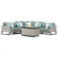 thumbnail image 1 of RST Brands Milo Gray 6 Piece Fire Sectional - Spa Blue, 1 of 8