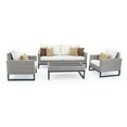 thumbnail image 1 of RST Brands Milo Gray Wicker 4 Piece Patio Conversation Set, 1 of 9