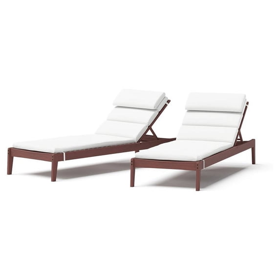 RST Brands Vaughn Wood Chaise Lounges (Set of 2) - Bliss Linen