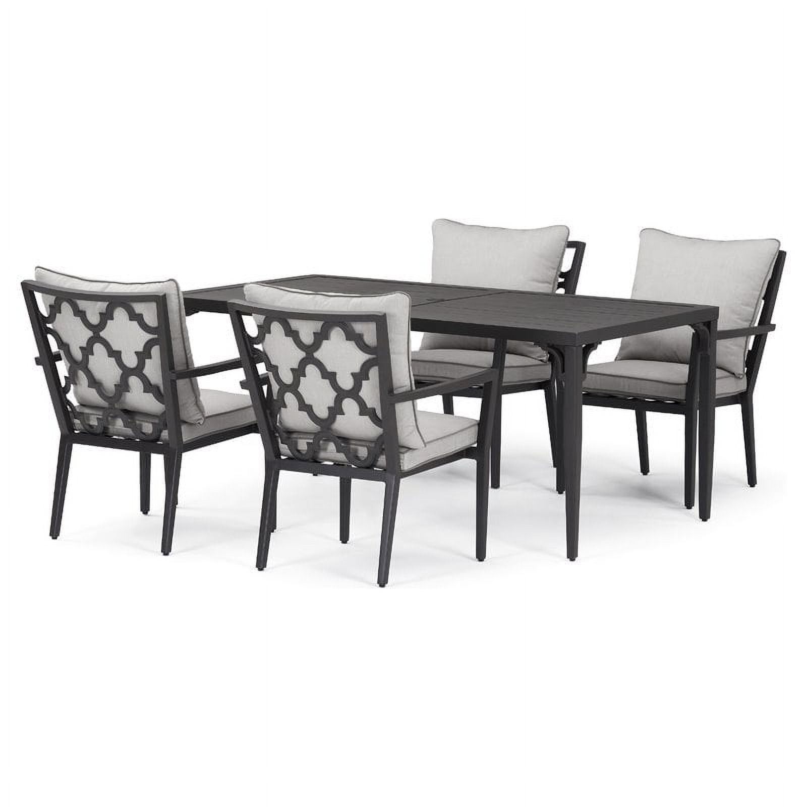 RST Brands 5piece Aluminum Outdoor Dining Set in Dove