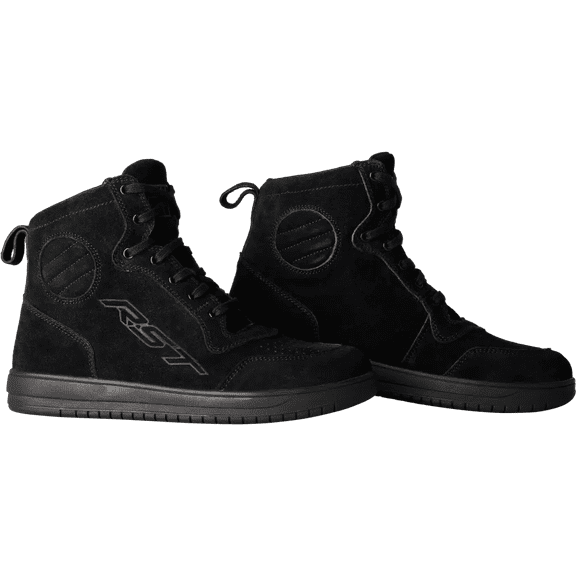 RST HiTop Mens Leather Motorcycle Riding Shoes Black 45 EUR