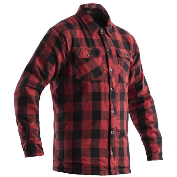 RST Lumberjack CE Mens Button Up Long Sleeve Protective Shirt Red XXL