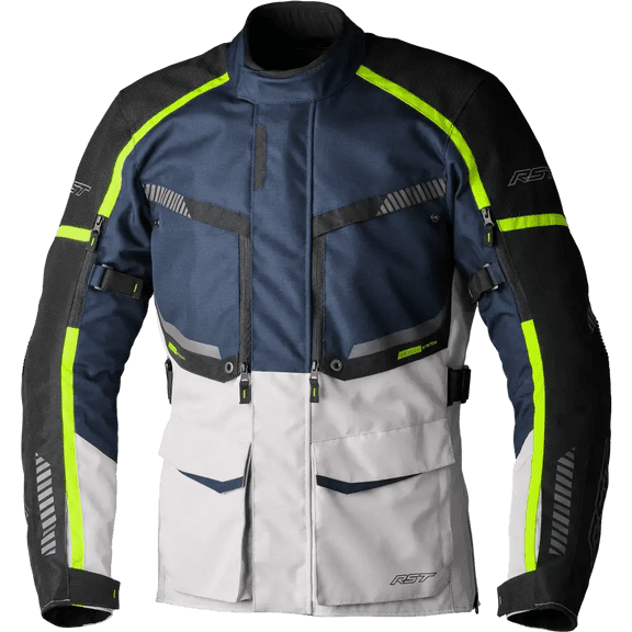 RST Maverick EVO CE Mens Textile Motorcycle Jacket Navy Blue/Khaki 46 EUR