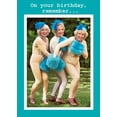 thumbnail image 1 of RSVP 3 Women with Blue Muffs on Hands Funny / Humorous Feminine Birthday Card for Her : Woman : Women, 1 of 2