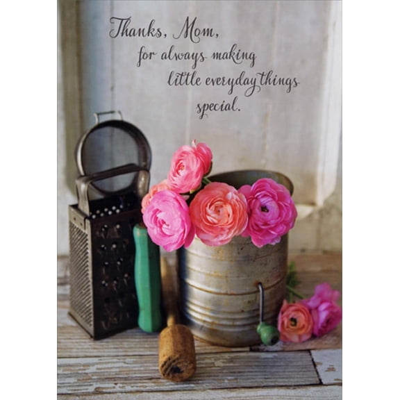 RSVP Antique Baking Tools Photo Mother's Day Card for Mom