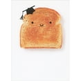 thumbnail image 1 of RSVP Cute Smiley Face Piece of Toast with Small Grad Cap Graduation Funny / Humorous Congratulations Card, 1 of 2