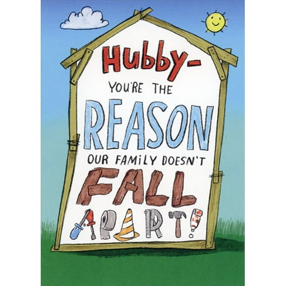 RSVP Doesn't Fall Apart: Hubby Humorous / Funny Father's Day Card for Husband
