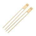 thumbnail image 1 of RSVP Flat Shape Natural Bamboo Disposable Double Skewer in Natural, 1 of 5