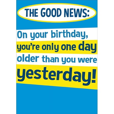 RSVP Good News : Bad News Funny / Humorous Over the Hill Birthday Card