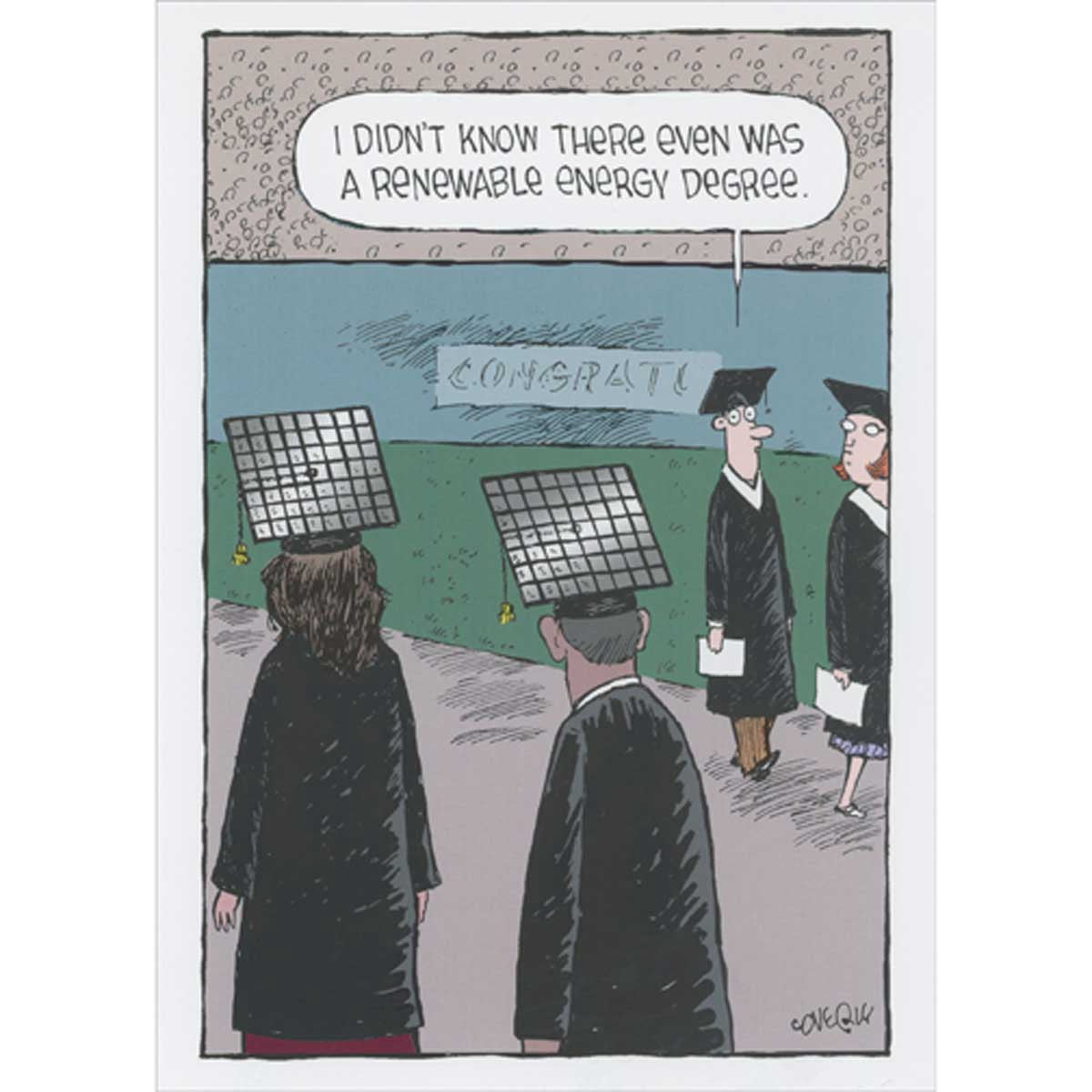 RSVP Greetings Solar Panel Grad Caps: Renewable Energy Degree Funny ...