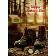 thumbnail image 1 of RSVP Hiking Boots, Compass and Knife Photo Father's Day Card for Dad, 1 of 2