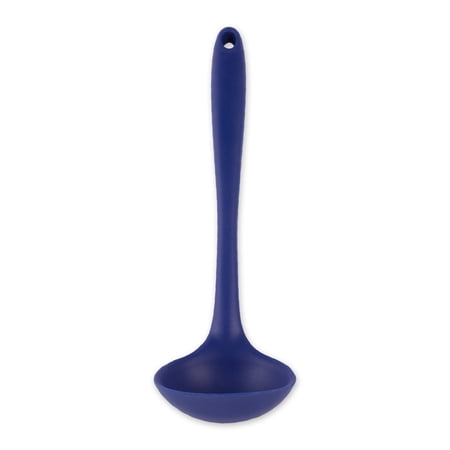 Ela's Series Silicone Ladle - Blue 2oz 11.25 inches
