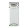 thumbnail image 1 of RSVP International Kitchen Storage Collection Glass Spice Jars, Square, 4-ounce, 1 of 2