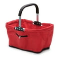 thumbnail image 1 of RSVP International Market Basket Aluminum Frame, Large Zip Side Pocket, 17x11x18", Red, 1 of 3