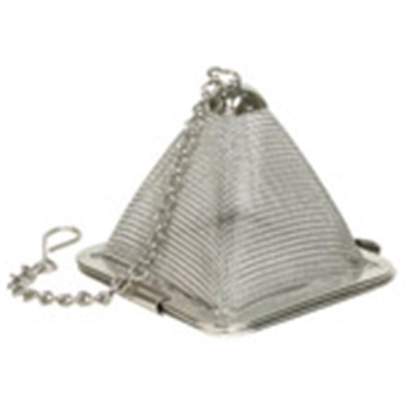 RSVP Traditional Easy Cleaning Stainless Steel Pyramid Infuser in Silver