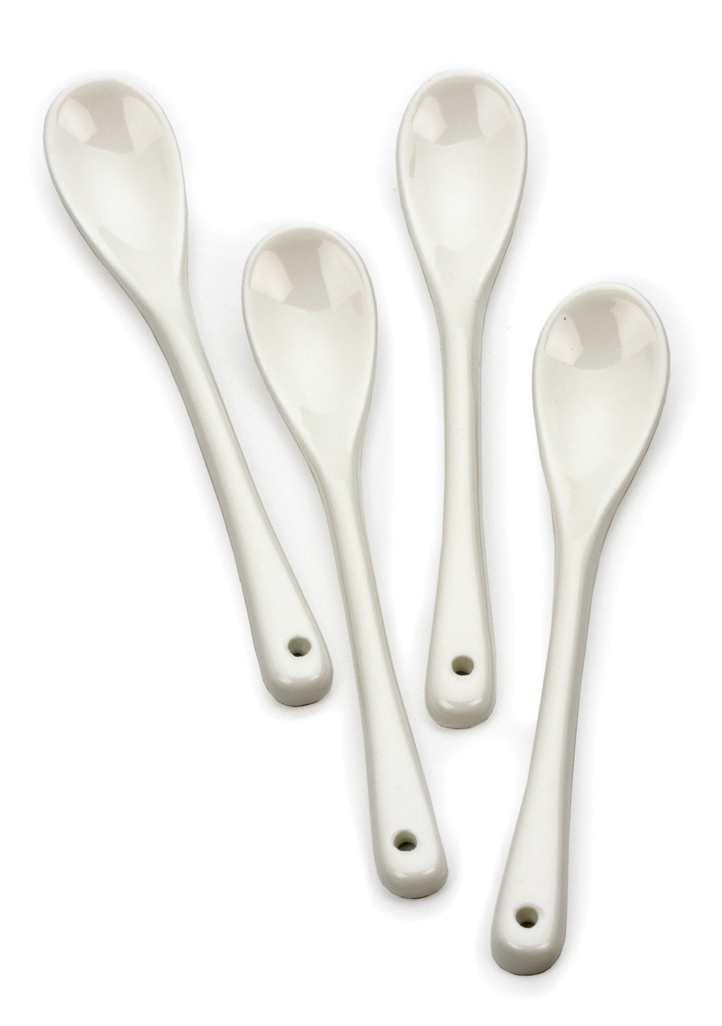 RSVP Porcelain Egg Spoons, Set of 4