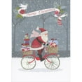 thumbnail image 1 of RSVP Santa Riding Bike with Baskets Filled with Presents Christmas Card, 1 of 2