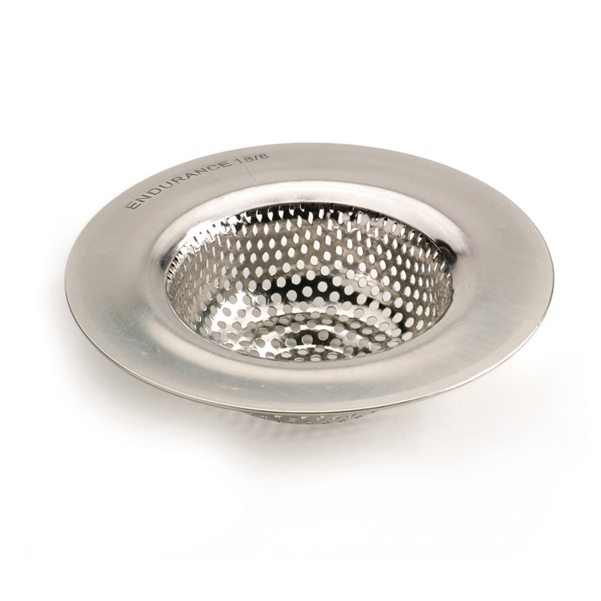 Polished Stainless Steel Large Sink Strainer with Precision Holes
