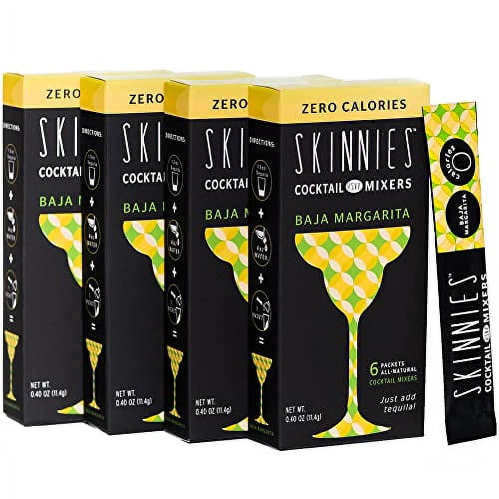 RSVP Skinnies Baja Margarita Zero Sugar Mixers for Cocktails or