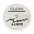 thumbnail image 1 of RSVP Stainless Steel Rotating Clean/Dirty Dishwasher Magnet in Silver and Black, 1 of 6