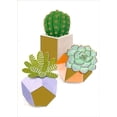 thumbnail image 1 of RSVP Trio Of Succulents in Geometric Vases Blank Note Card, 1 of 2