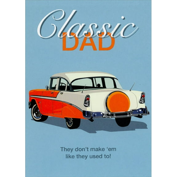RSVP Two Tone Classic Car Father's Day Card
